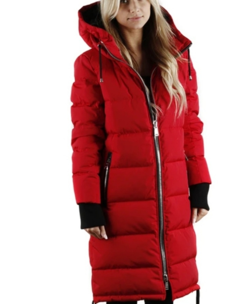 Sicily red ultra-warm puffy coat - worn once!